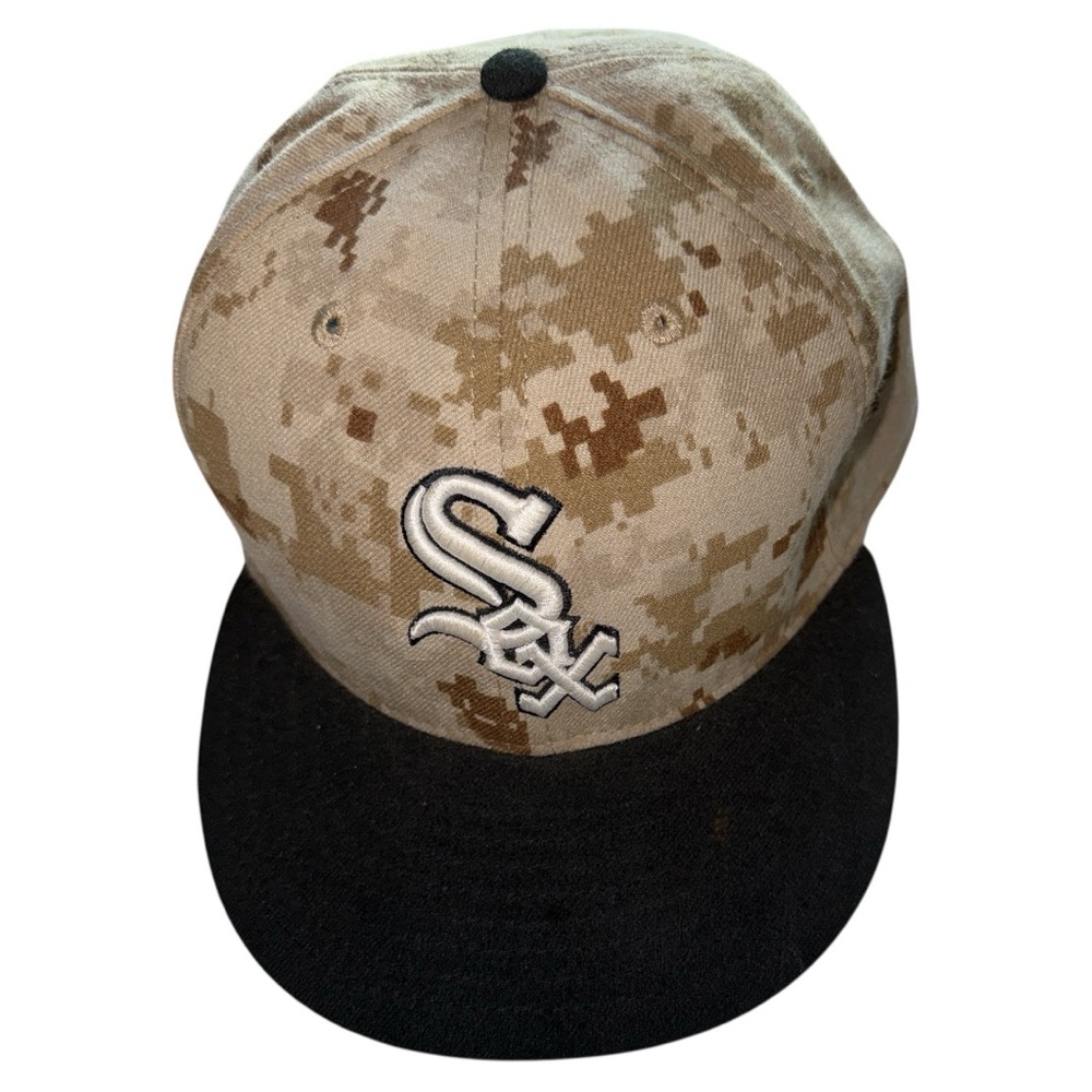 New Era 59FIFTY Chicago White Sox Digi Camo‎ Official On Field Baseball Hat Sz 8